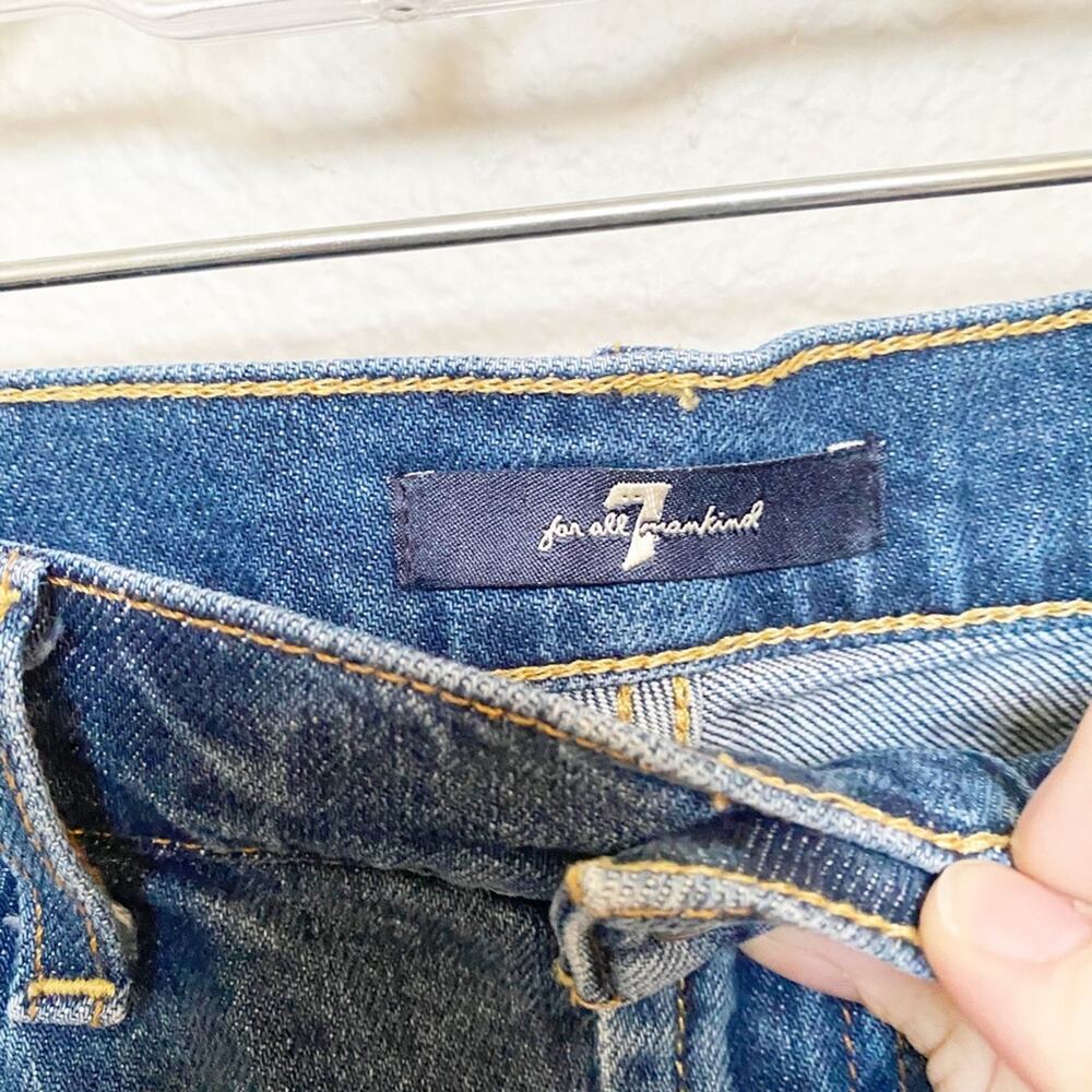 7 Jeans For All Mankind Denim Mini Skirt 26 - Picture 3 of 6